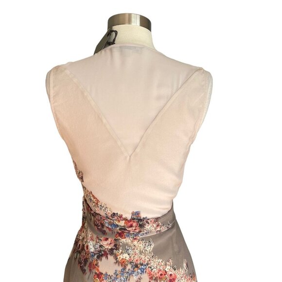 ALLSAINTS Anika Clement Silk Floral Wrap Dress - Picture 11 of 13